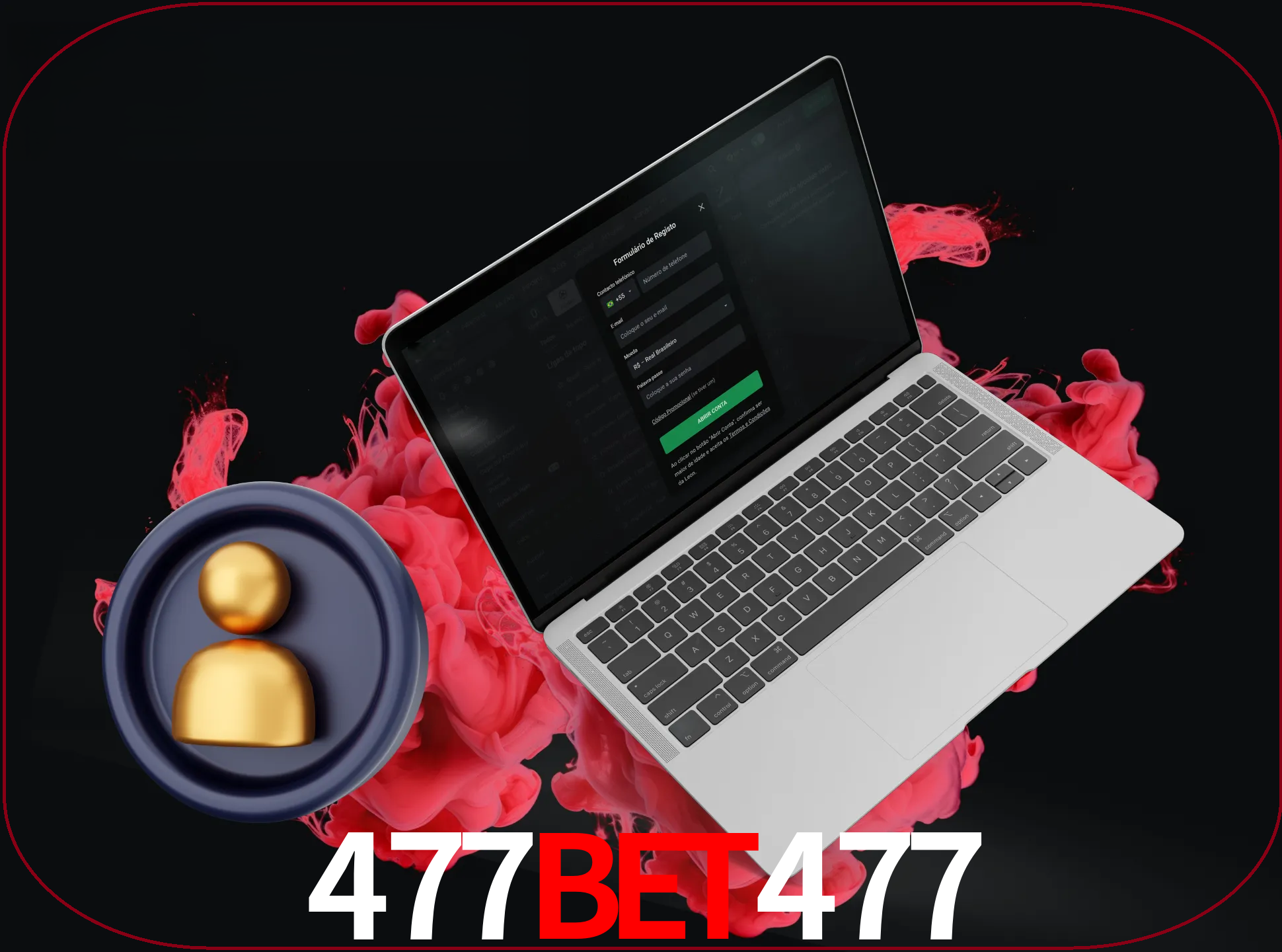 No cabeçalho do site 477BET477, clique no botão que o levará a um formulário especial onde terá de introduzir as suas informações actuais.