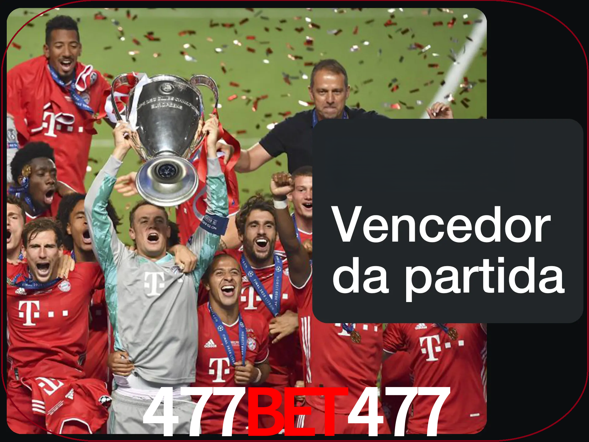 Aposte no vencedor e ganhe uma grande quantia de dinheiro.