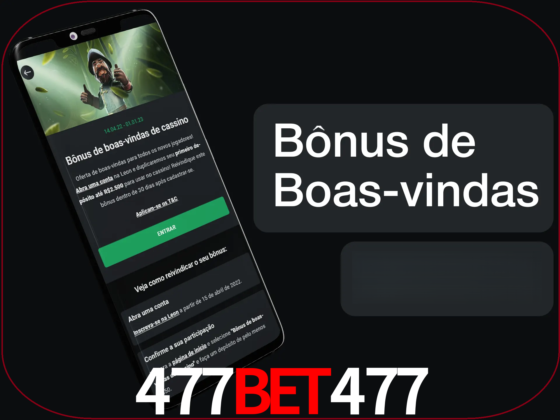 Não se esqueça de usar o bônus de boas-vindas.